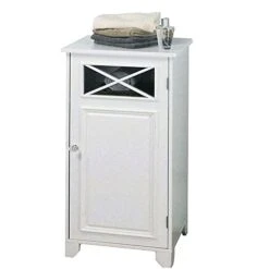 GENERIC JHUS Floor Organizer Bathroom Storage Cabinet W/Door 3 Shelves Freestanding White Blown Bathroom Shelves Bathroom Decor Home Decor Bathroom Organizer Bathroom Accessories Bathroom Storage -Moen Shop 31Y9S0DgVTL