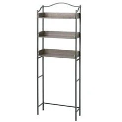 Zenna Home 3-Tier Over-The-Toilet Bathroom, Driftwood Gray/Pewter Spacesavers 12 Zenna Home 3-Tier Over-The-Toilet Bathroom, Driftwood Gray/Pewter Spacesavers -Moen Shop 31YeVRPMg2L