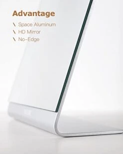 NEZZOE Modern Makeup Mirror, 12" Length Aluminum Desk Mirror, Vanity Mirror For Counter, Bedroom, Bathroom, Dorm 10 NEZZOE Modern Makeup Mirror, 12" Length Aluminum Desk Mirror, Vanity Mirror For Counter, Bedroom, Bathroom, Dorm -Moen Shop 31ZStEVCoyL