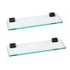 APROTOSS Upgrade Your Bathroom With Our Sleek 16-inch Glass Shelves! Glass Shelves With Black Brackets,Glass Wall Shelves Giving Your Space A Modern Touch.2-Pack 2 APROTOSS Upgrade Your Bathroom With Our Sleek 16-inch Glass Shelves! Glass Shelves With Black Brackets,Glass Wall Shelves Giving Your Space A Modern Touch.2-Pack -Moen Shop 31fHxgOIXmL