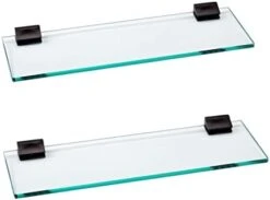 APROTOSS Upgrade Your Bathroom With Our Sleek 16-inch Glass Shelves! Glass Shelves With Black Brackets,Glass Wall Shelves Giving Your Space A Modern Touch.2-Pack 18 APROTOSS Upgrade Your Bathroom With Our Sleek 16-inch Glass Shelves! Glass Shelves With Black Brackets,Glass Wall Shelves Giving Your Space A Modern Touch.2-Pack -Moen Shop 31fHxgOIXmL. AC