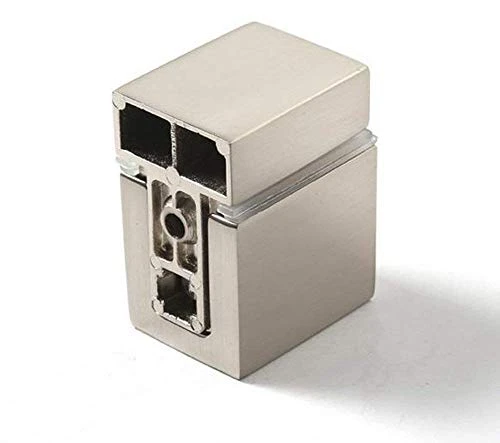 XVL 15-Inch Bathroom Glass Shelf Brushed GS3002L 5 XVL 15-Inch Bathroom Glass Shelf Brushed GS3002L - Image 3