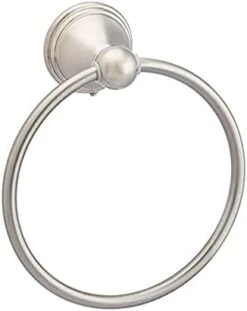 Amazon Basics Modern Towel Ring, 6.3-inch Diameter, Satin Nickel -Moen Shop 31i71c6AtOL. AC