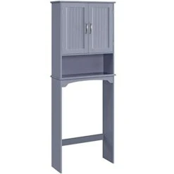 GENERIC JHUS Over The Toilet Storage With Double Doors & Adjustable Shelf, Bathroom Organizer Blown Bathroom Shelves Bathroom Decor Home Decor Bathroom Organizer Bathroom Accessories Bathroom Storage