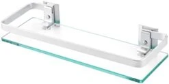 KES Aluminum Bathroom Glass Shelf Tempered Glass Rectangular 1 Tier Extra Thick Silver Wall Mounted, A4126A -Moen Shop 31jmlvUgoL. AC