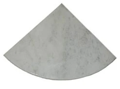 Carrara Marble Polished Bathroom Corner Shelf