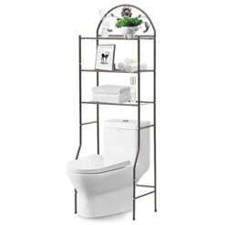 MIMODA 3 Tier Bathroom Over The Toilet Space Saver Freestanding Space Saver Toilet Stands Easy To Assemble (Bronze) 11 MIMODA 3 Tier Bathroom Over The Toilet Space Saver Freestanding Space Saver Toilet Stands Easy To Assemble (Bronze) -Moen Shop 31l4mm4SjuL