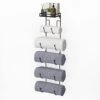 SODUKU Wall Mount Metal Wine/Towel Rack With Top Shelf -Moen Shop 31ltjUvst8L