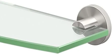 Gatco 4696 Channel Glass Shelf, Satin Nickel 20 Inch 6 Gatco 4696 Channel Glass Shelf, Satin Nickel 20 Inch - Image 4