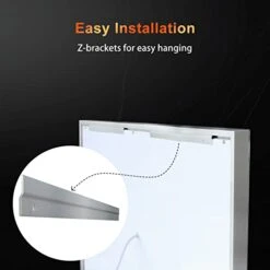 BesMirror 40’’x24’’ Bathroom Mirror With Lights, Anti-Fog Wall Mounted LED Vanity Mirror With 3 Color, Shatter-Proof, Stepless Dimmable, Frameless, Smart Touch Button, Horizontal/Vertical -Moen Shop 31nhRl8JBbL