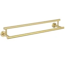 Alise 24-Inch Double Towel Bars Towel Racks For Bathroom Wall Mount Towel Holder Heavy Duty Bath Towel Hanging Rod,GYT6902-G SUS304 Stainless Steel Brushed Gold