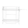 Storage Shelf Over The Toilet, Bathroom Shelves, 2-Tier Ventilation And Drainage With Hooks For Home (White) -Moen Shop 31qZ6ucD71L