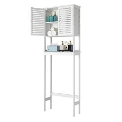 APPBYER Home Over The Toilet Storage Cabinet, Bathroom Shelf Over Toilet, Bathroom Storage Cabinet Organizer -Moen Shop 31rJpYdiH2L