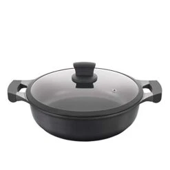 Metaltex XPERT-Cast Aluminium Low Casserole, 30 Cm, Non-Stick ILAG 3 Layers, Full Induction Suitable For All Cookers