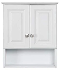 Design House Wyndham Bathroom Wall Cabinet 2-Door, 1-Shelf, 22 X 26, White