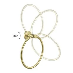 KES Brushed Gold Towel Ring Bathroom Hand Towel Holder Round Wall Mount SUS 304 Stainless Steel Brushed Gold Finish, A2180DG-BZ -Moen Shop 31tPYcOUW9L