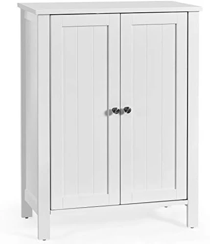 Tangkula Bathroom Floor Cabinet, Free Standing 3 Tier Storage Cabinet With Double Door & Adjustable Shelf, Wooden Bathroom Cabinet For Home Office, 23.5 X 12 X 31.5 Inches (Black) 11 Tangkula Bathroom Floor Cabinet, Free Standing 3 Tier Storage Cabinet With Double Door & Adjustable Shelf, Wooden Bathroom Cabinet For Home Office, 23.5 X 12 X 31.5 Inches (Black) - Image 9