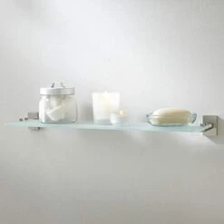 Signature Hardware 353706 Helsinki Tempered Glass Shelf -Moen Shop 31teM8eyitL. AC