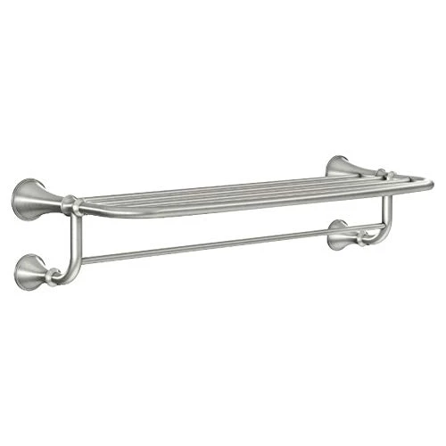 Moen Decorative 1-Tier Spot Resist Brushed Nickel Metal Bathroom Shelf 3 Moen Decorative 1-Tier Spot Resist Brushed Nickel Metal Bathroom Shelf