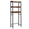 VASAGLE Over The Toilet Storage, 3-Tier Bathroom Storage Shelf, Over Toilet Bathroom Organizer, Rustic Brown And Black UBTS002B01 -Moen Shop 31u9vtT3gjL
