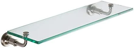 Ginger 4534T-24/PN Columnar 24" Tempered Glass Bathroom Toiletry Shelf, Polished Nickel 6 Ginger 4534T-24/PN Columnar 24" Tempered Glass Bathroom Toiletry Shelf, Polished Nickel - Image 4