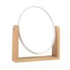 LOTIKO Makeup Mirror With Natural Bamboo Stand, 1X/3X Magnification Double Sided 360 Degree Swivel Magnifying Mirror,Vanity Table,Office Desk,Room Decor, Beauty Gifts(Oval) -Moen Shop 31vlVGBT40S