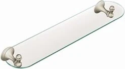 Moen DN7790CH Lounge 24-Inch Wide X 5-Inch Deep Decorative Glass Bathroom Vanity Shelf, Chrome -Moen Shop 31wJk1OUDoL. AC