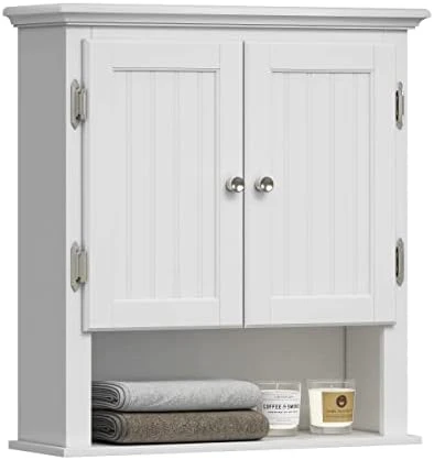 UTEX Bathroom Cabinet Wall Mounted, Wood Hanging Cabinet, Wall Cabinets With Doors And Shelves Over The Toilet For Bathroom,Espresso 10 UTEX Bathroom Cabinet Wall Mounted, Wood Hanging Cabinet, Wall Cabinets With Doors And Shelves Over The Toilet For Bathroom,Espresso - Image 8