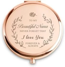 COYOAL Grandma Gifts From Grandchildren, Personalized Engraved Compact Mirror, Unique Mothers Day Birthday Gifts For Grandma, Nana, Grammy, Grandmother -Moen Shop 41 ETr842lL. AC