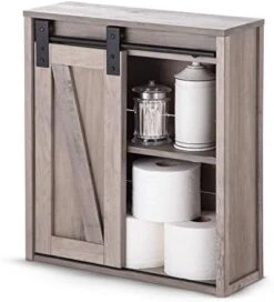 Landia Home Wall Mounted Bathroom Cabinet For Storage, Industrial Themed With A Steel Frame And Adjustable Shelf -Moen Shop 41 h1bYoKgL. AC