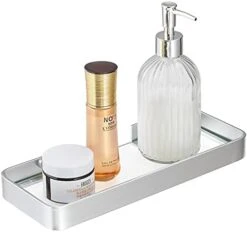 Danpoo Black Floating Shelf Bathroom Wall Shelf, 16" Tempered Glass Shelf Wall Mounted -Moen Shop 4104iEriBtL. AC