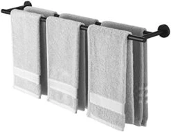 KES 23.6-Inch Double Towel Bar Bathroom Shower Dual Towel Holder Hanger SUS 304 Stainless Steel Wall Mounted Matt Black, A2001S60-BK -Moen Shop 410cEBPjSL. AC