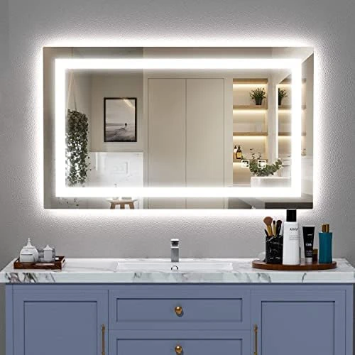 SHUAFA LED Mirror For Bathroom, 24x32 Inch Backlit + Front Lighted Bathroom Mirror With Lights, High-Density Double Light Strips, 3 Colors, Shatter-Proof, Anti-Fog And Brightness Memory 12 SHUAFA LED Mirror For Bathroom, 24x32 Inch Backlit + Front Lighted Bathroom Mirror With Lights, High-Density Double Light Strips, 3 Colors, Shatter-Proof, Anti-Fog And Brightness Memory - Image 10