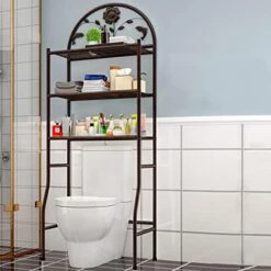 CNCEST Toilet Storage Rack,3-Shelf Bathroom Organizer Over The Toilet Storage 3 Tier Space Saver Organizer Rack Bathroom Shelf Over Toilet Storage For Laundry, Balcony,Porch 70.9X24.4X12.6in (White) 14 CNCEST Toilet Storage Rack,3-Shelf Bathroom Organizer Over The Toilet Storage 3 Tier Space Saver Organizer Rack Bathroom Shelf Over Toilet Storage For Laundry, Balcony,Porch 70.9X24.4X12.6in (White) -Moen Shop 415ZYbws81L. AC