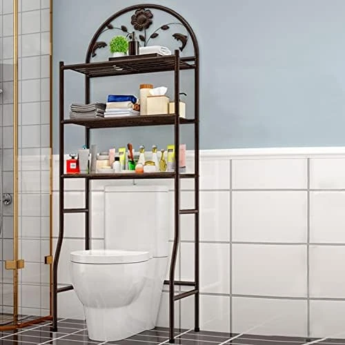 CNCEST Toilet Storage Rack,3-Shelf Bathroom Organizer Over The Toilet Storage 3 Tier Space Saver Organizer Rack Bathroom Shelf Over Toilet Storage For Laundry, Balcony,Porch 70.9X24.4X12.6in (White) 8 CNCEST Toilet Storage Rack,3-Shelf Bathroom Organizer Over The Toilet Storage 3 Tier Space Saver Organizer Rack Bathroom Shelf Over Toilet Storage For Laundry, Balcony,Porch 70.9X24.4X12.6in (White) - Image 6