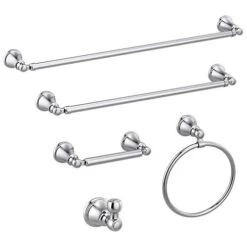 Delta Faucet 73246 Woodhurst Wall Mounted Towel Ring In Polished Chrome, Bath Accessories -Moen Shop 417JVHg6hcL