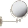 Jerdon 8-Inch Two-Sided Swivel Wall Mount Mirror - Makeup Mirror With 8X Magnification & 13.5 Inch Wall Extension - Nickel Finish - Model JP7808N -Moen Shop 417WvSlx6hL