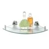 Axxentia Bad 282100 Corner Shelf 35x26 Cm With Chrome-Plated Railing And Glass Base By Axxentia Bad 1 Axxentia Bad 282100 Corner Shelf 35x26 Cm With Chrome-Plated Railing And Glass Base By Axxentia Bad -Moen Shop 418IeShqOaL