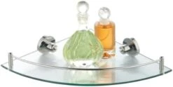Axxentia Bad 282100 Corner Shelf 35x26 Cm With Chrome-Plated Railing And Glass Base By Axxentia Bad -Moen Shop 418IeShqOaL. AC