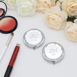 Pack Of 8 Compact Pocket Makeup Mirrors Set Include 1 Bride To Be Mirror 7 Bride Tribe Mirrors And 8 Pack Bridesmaid Love Knot Bracelets For Bachelorette Party Bridesmaid Proposal Gifts (Silver) -Moen Shop 419SXXnJcvL