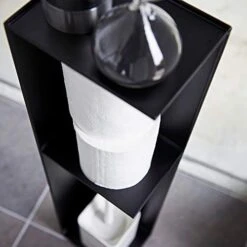 Yamazaki Organizer Home | Steel | Toilet Paper Stocker, One Size, Black -Moen Shop 41AC035L5uL