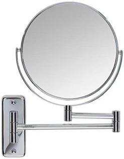 Jerdon 8-Inch Two-Sided Swivel Wall Mount Mirror - Makeup Mirror With 8X Magnification & 13.5 Inch Wall Extension - Nickel Finish - Model JP7808N 8 Jerdon 8-Inch Two-Sided Swivel Wall Mount Mirror - Makeup Mirror With 8X Magnification & 13.5 Inch Wall Extension - Nickel Finish - Model JP7808N -Moen Shop 41ALQikaoVL