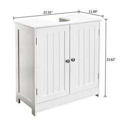 Bathroom Floor Storage Cabinet,Bathroom Single Vanity Cabinet Under Sink Storage,Space Saver Organizer Freestanding W/Shelf And Double Doors 9 Bathroom Floor Storage Cabinet,Bathroom Single Vanity Cabinet Under Sink Storage,Space Saver Organizer Freestanding W/Shelf And Double Doors -Moen Shop 41B8Dl3AD8L