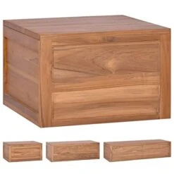 VidaXL Solid Wood Teak Wall-Mounted Bathroom Cabinet Home Indoor Wooden Toilet Storage Unit Shelf Cupboard Vanity Unit Cabinet Furniture 14 VidaXL Solid Wood Teak Wall-Mounted Bathroom Cabinet Home Indoor Wooden Toilet Storage Unit Shelf Cupboard Vanity Unit Cabinet Furniture -Moen Shop 41Ba5lfn6qL