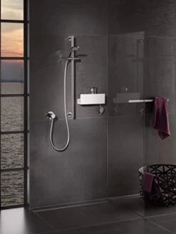 Keuco Wall Mounted Shwoer Shelf - Matte White - 24952510000 -Moen Shop 41BfVn4WGfL