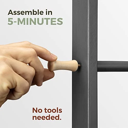 AFOOGA 5Ft Wooden Blanket Ladder Farmhouse - Quilt Ladder For Bedroom - Decorative Ladder For Blankets - Wood Ladder Decor - Easy Assembly- Wooden Ladder For Blankets - Farmhouse Ladder Blanket Holder 4 AFOOGA 5Ft Wooden Blanket Ladder Farmhouse - Quilt Ladder For Bedroom - Decorative Ladder For Blankets - Wood Ladder Decor - Easy Assembly- Wooden Ladder For Blankets - Farmhouse Ladder Blanket Holder - Image 2