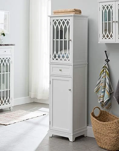 Kings Brand Furniture – Newberry Over The Toilet Bathroom Storage Cabinet Space Saver, White 9 Kings Brand Furniture – Newberry Over The Toilet Bathroom Storage Cabinet Space Saver, White - Image 7