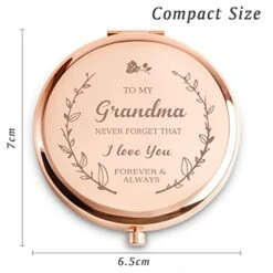 COYOAL Grandma Gifts From Grandchildren, Personalized Engraved Compact Mirror, Unique Mothers Day Birthday Gifts For Grandma, Nana, Grammy, Grandmother -Moen Shop 41DzCcE5S8L