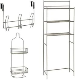 Zenna Home No Tools SlideFit Over The Toilet Bathroom Spacesaver, Bronze 19 Zenna Home No Tools SlideFit Over The Toilet Bathroom Spacesaver, Bronze -Moen Shop 41EFnPlT6JL. AC