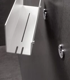 Keuco Wall Mounted Shwoer Shelf - Matte White - 24952510000 -Moen Shop 41F6bsehG5L